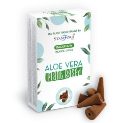 Coni di incenso a riflusso a base vegetale - Aloe Vera