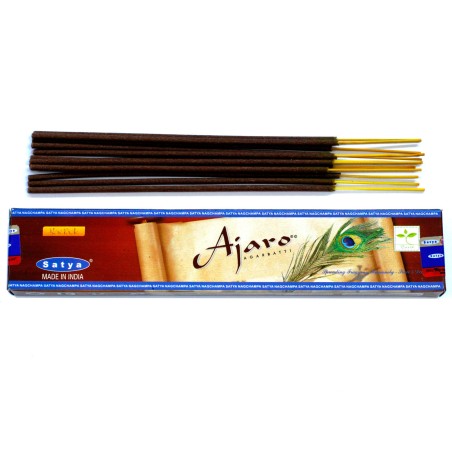 SATYA Incienso Ajaro - Agarbatti - 1 cajetilla de 15gr.
