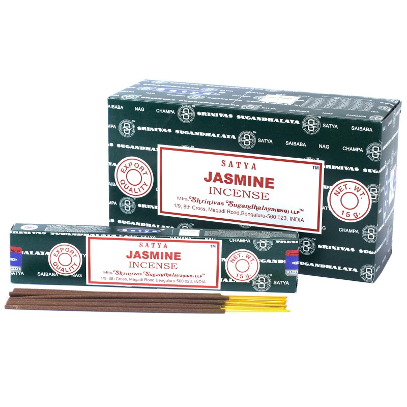 Encens Satya Jazmin - Jasmine - 1 paquet de 15 gr.-ENCENS SATYA STICKS-HOSTENATURA