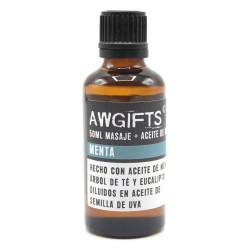 Aceite de Masaje - Menta Fresca - Menta, Árbol de Té y Eucalipto - 50ml - 1