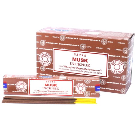 Incienso Almizcle - Musk - 1 cajetilla de 15gr - SATYA