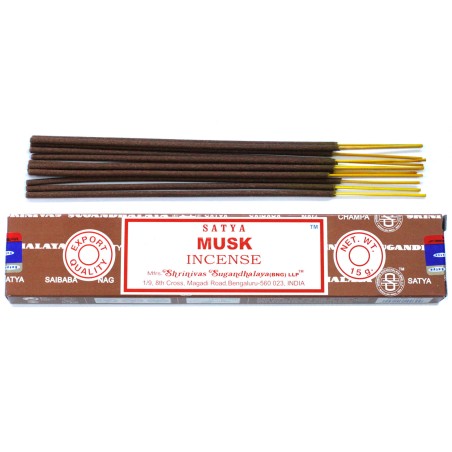 Incienso Almizcle - Musk - 1 cajetilla de 15gr - SATYA