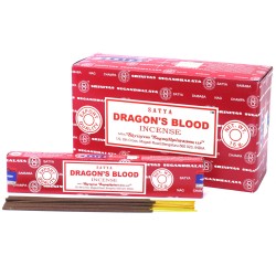 Incenso Satya Sangue de Dragão - Sangue de Dragão - 1 embalagem de 15gr.