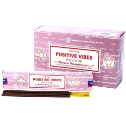 Incenso Satya Positive Vibes - Vibrações Positivas - 1 caixa de 15gr.