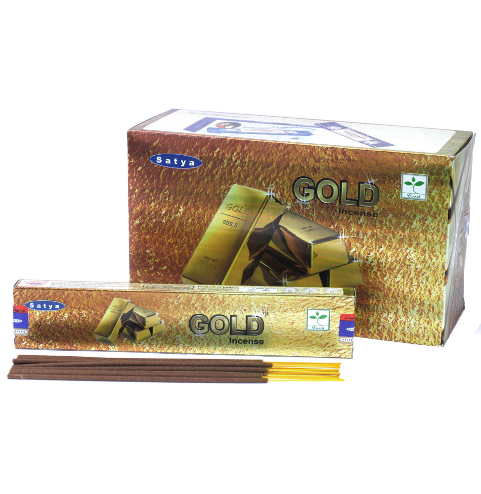 SATYA Incienso Oro - Gold - 1 cajetilla de 15gr.