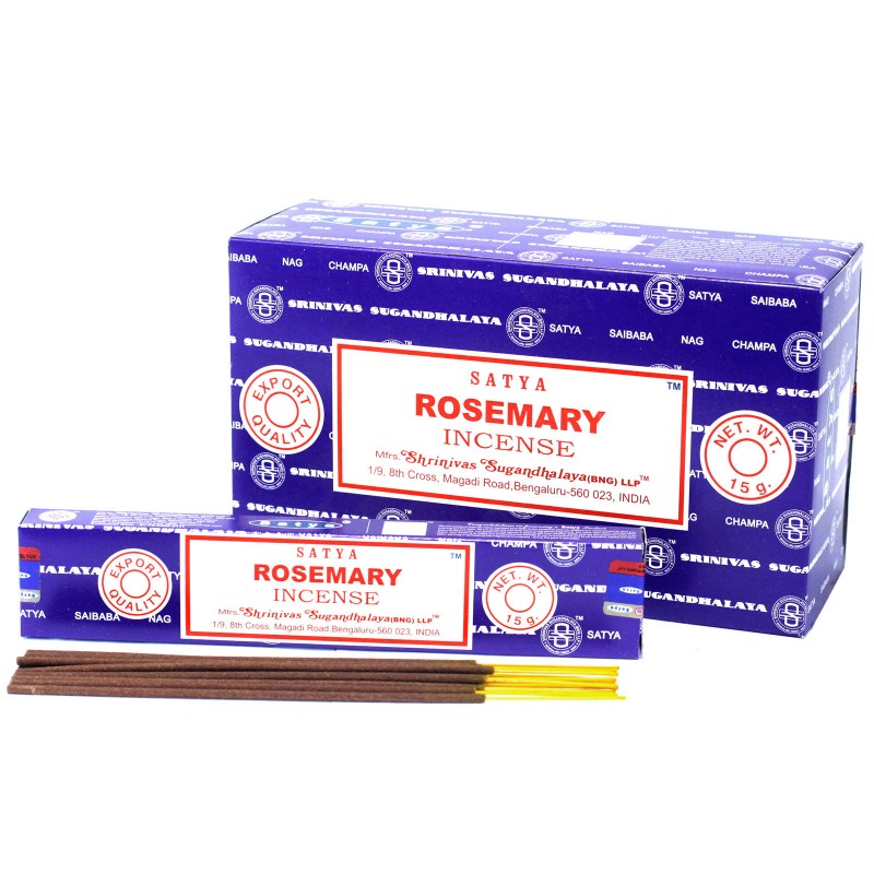 SATYA Encens de Romero - Rosemary - 1 paquet de 15 unitats-ENCENS SATYA STICKS-HOSTENATURA