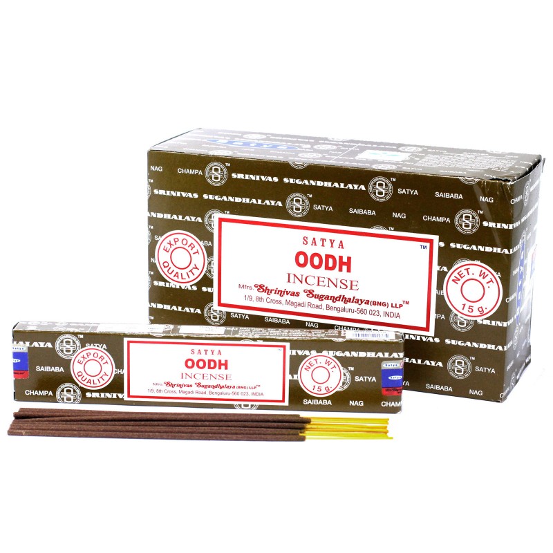 Encens Satya Oodh - 1 paquet de 15 gr-ENCENS SATYA STICKS-HOSTENATURA