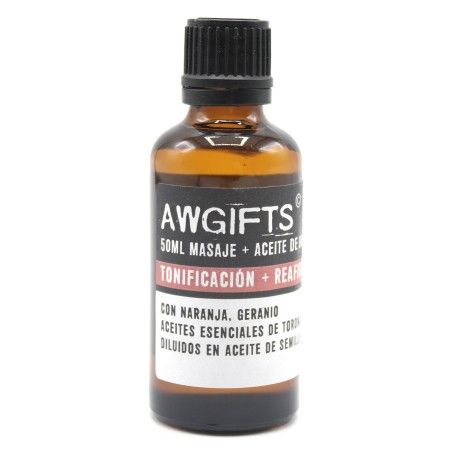 Aceite de Masaje - Tonificante y Reafirmante - Naranja, Geranio y Pomelo - 50ml  - 1