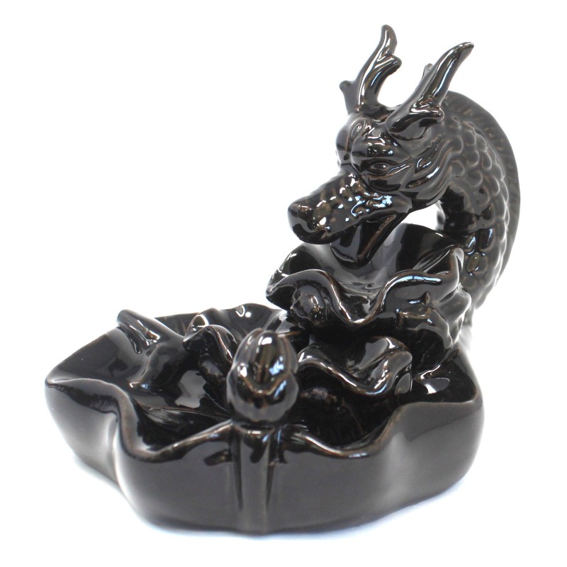 Incense Fountain - Great Dragon Bowl-REVERSE FLOW INCENSE BURNERS-HOSTENATURA