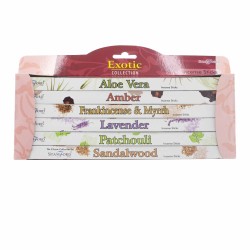 Kit encens Stamford Exòtic - Aloe Vera, Ambar, Encens & Mirra, Lavanda, Patchouli i Sandalo