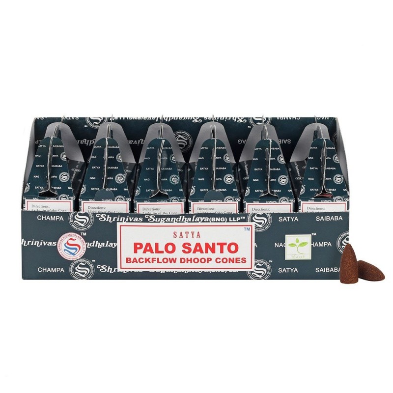 Cones Dhoop de refluxo Satya Palo Santo (24 unidades)-INCENSO NAG CHAMPA-HOSTENATURA