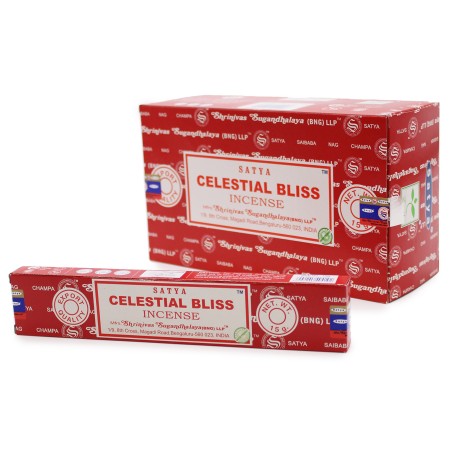 SATYA Incienso Celestial Bliss - Bienaventuranza Celestial - 1 cajetilla de 15gr.