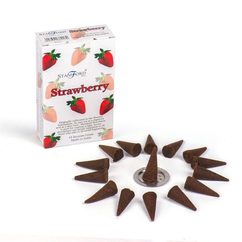 Strawberry cones-AROMATIC REFLUX INCENSE CONES-HOSTENATURA