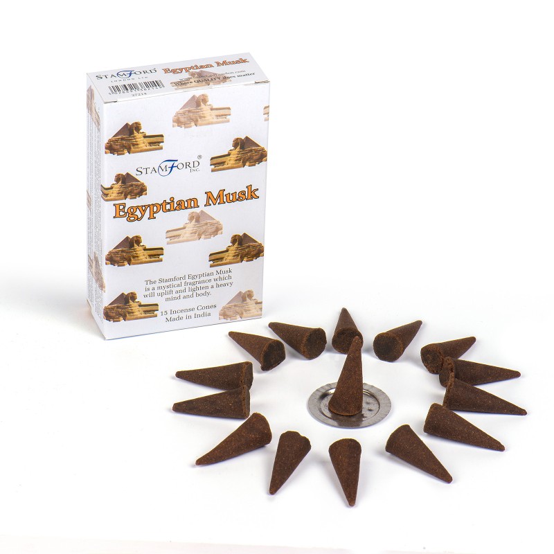 Egyptian Musk Cones-AROMATIC REFLUX INCENSE CONES-HOSTENATURA