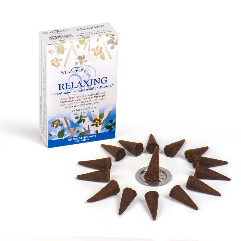 Relax Cones-AROMATIC REFLUX INCENSE CONES-HOSTENATURA