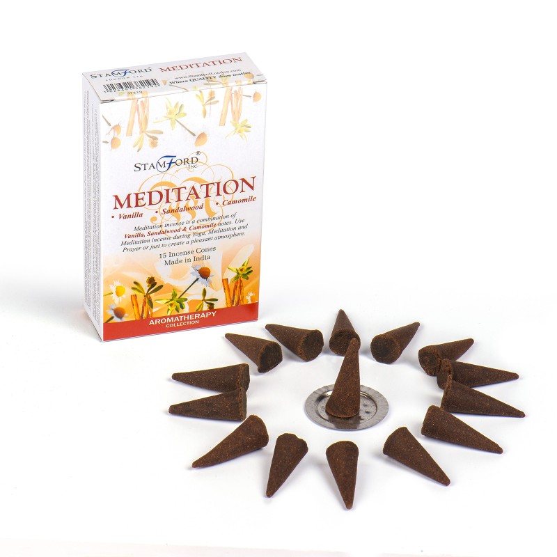 cones de meditação-CONES DE INCENSO DE REFLOW AROMÁTICO-HOSTENATURA