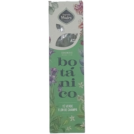 Sahumerio Incienso Botánico de Te Verde - Flor de Champa - Sagrada Madre