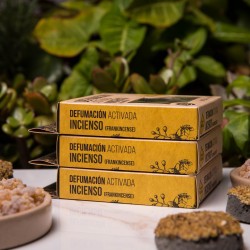 Incense Tablets in Resin Incense Olibano 4 units - Sagrada Madre - Activated Smoking - Ecoartesanal