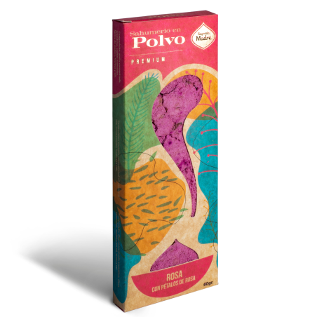 Incienso en Polvo de Rosa con Pétalos de Rosa - Sagrada Madre