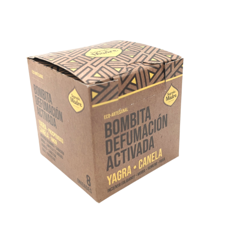 Caja de 8 Bombitas de Incienso Yagra Canela - Sagrada Madre