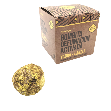 Caja de 8 Bombitas de Incienso Yagra Canela - Sagrada Madre