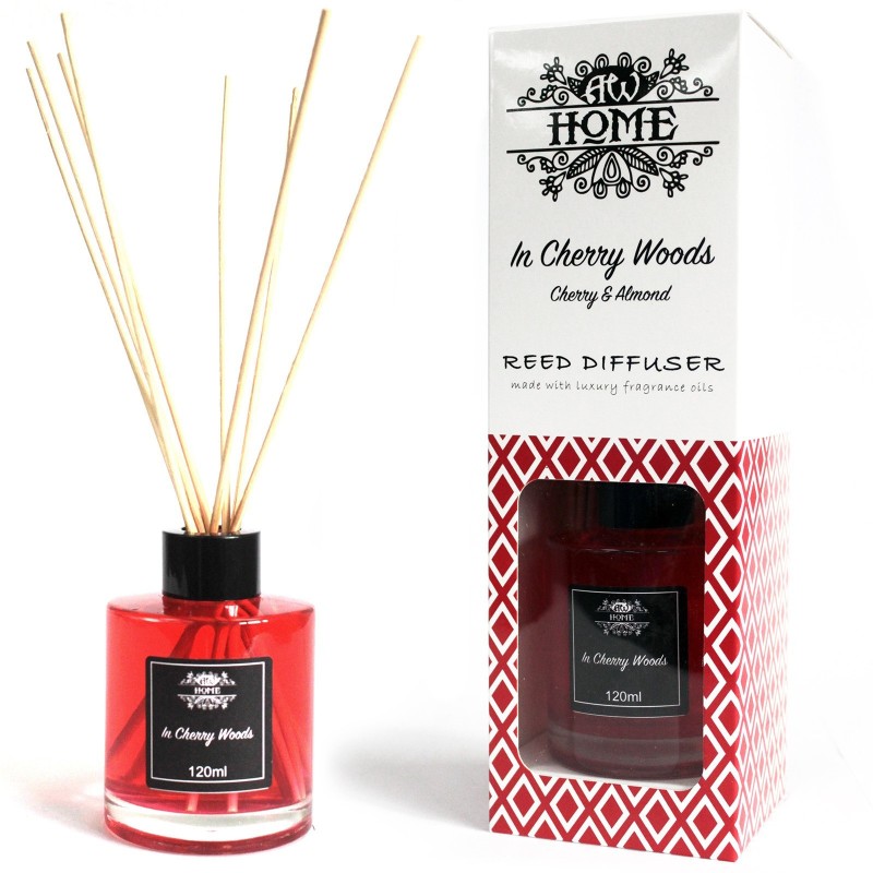 Mikado Air Freshener Aromatic Diffuser 120ml - cherry-AROMA DIFFUSERS-HOSTENATURA