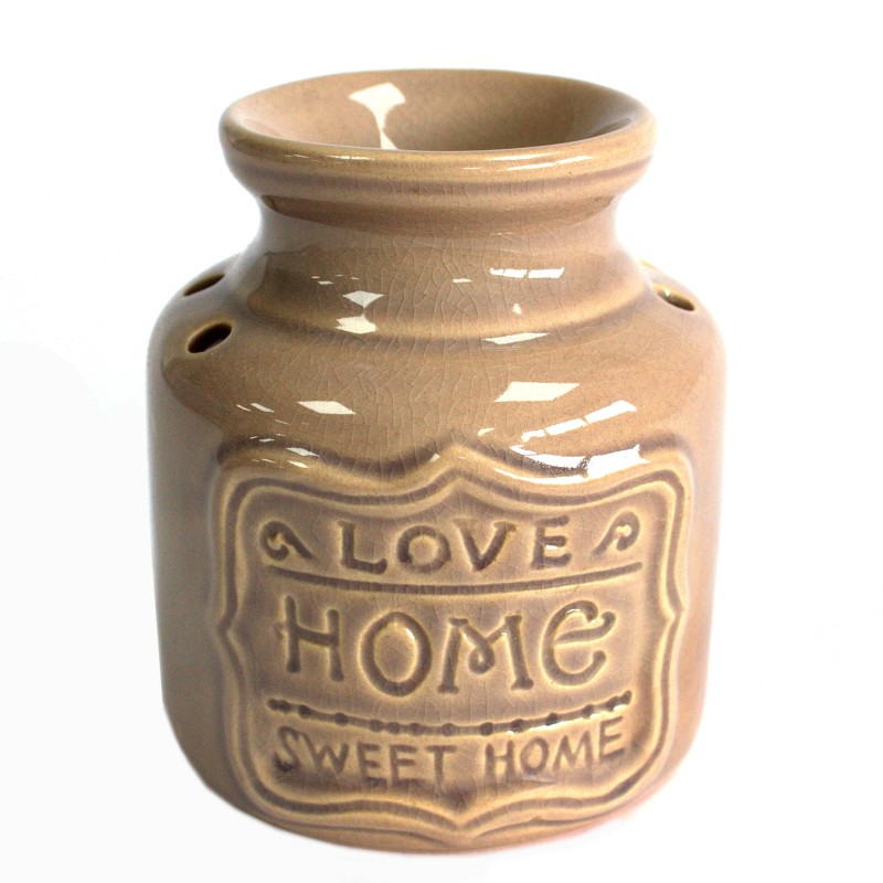 Lrg Oil Burner - Gray - Love Home Sweet Home-HOME OIL BURNERS-HOSTENATURA