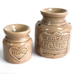 Lrg Quemador de aceite - Gris - Love Home Sweet Home - 3