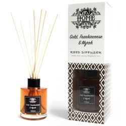 Mikado Air Freshener Aromatic Diffuser 120ml - gold, frankincense and myrrh