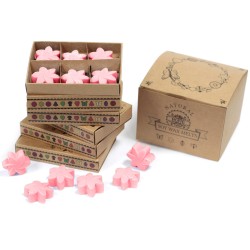 Schachtel mit 6 Sojawachsen - Classic Rose