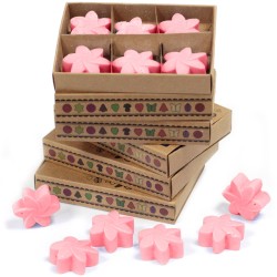 Schachtel mit 6 Sojawachsen - Classic Rose