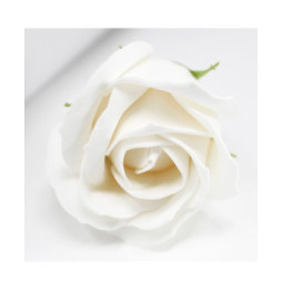 Flor de manualidades deco mediana - Blanca - Jabón