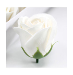 Flor de manualidades deco mediana - Blanca - Jabón