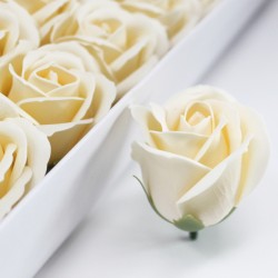 Medium Deco Craft Flower - Ivory- Soap