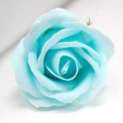 Floare artizanală deco medie - baby blue - Săpun