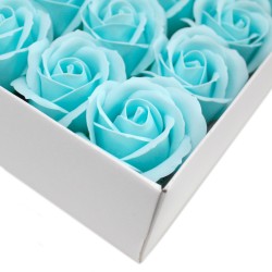 Floare artizanală deco medie - baby blue - Săpun