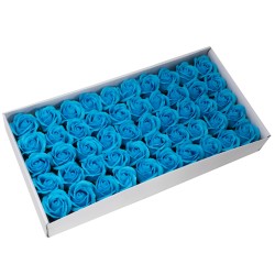 Flor de manualitats deco mitjana - blau - Sabó