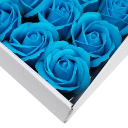 Flor de manualitats deco mitjana - blau - Sabó