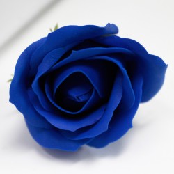 Medium deco craft flower - royal blue - Soap