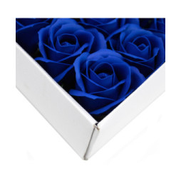 Flor de manualidades deco mediana - azul royal - Jabón