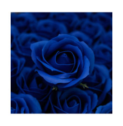 Flor de manualidades deco mediana - azul royal - Jabón
