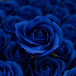 Medium deco craft flower - royal blue - Soap