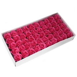 Flor artesanal deco mediana - Rosa - Xabón