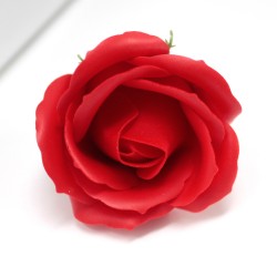 Medium deco craft flower - red - Soap