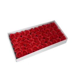 Flor de manualidades deco mediana - roja - Jabón