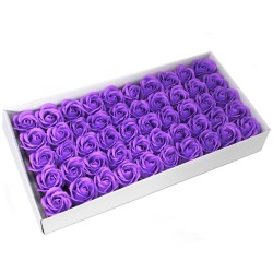 Medium deco craft flower - lavender - Soap