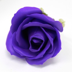 Flor artesanal deco mediana - violeta - Xabón