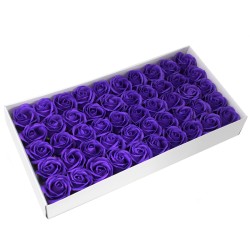 Flor artesanal deco mediana - violeta - Xabón