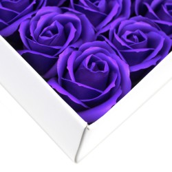 Flor artesanal deco mediana - violeta - Xabón