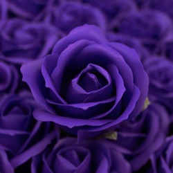 Flor de manualitats deco mitjana - violeta - Sabó